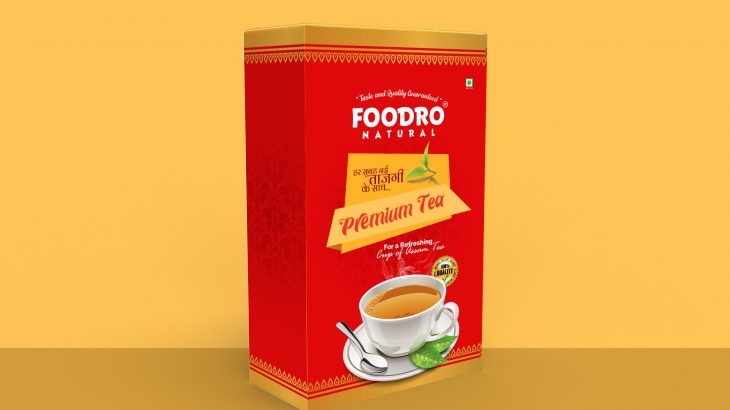 Foodro Natural Premium Tea Box Design